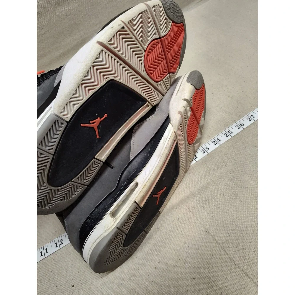 Nike Air Jordan 4 Retro Infrared Grey Black DH6927-061 Mens Size 11.5‎